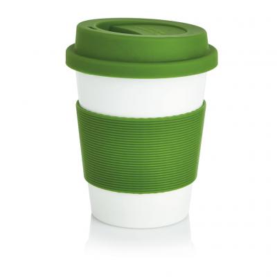 Image of Printed Biodegradable Takeaway Coffee Cup, Green