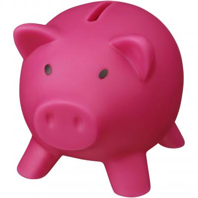 Image of Printed PVC Piggy Bank In Pink, Fast Turnaround