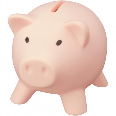 Image of Promotional PVC Piggy Bank In Light Pink, Fast Service
