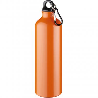 Image of Promotional Pacific Aluminium Bottle With Karabiner Clip Orange