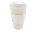 Image of Printed Eco Bamboo Fibre Cup 430ml, White