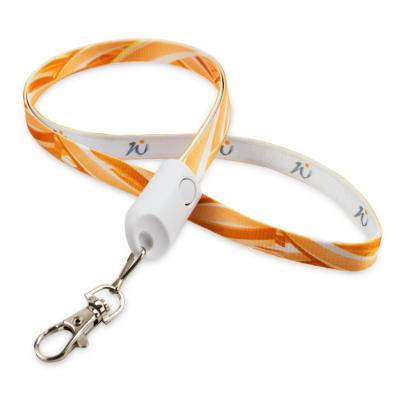 Image of Promotional Charging Cable Lanyard With Full Colour Print