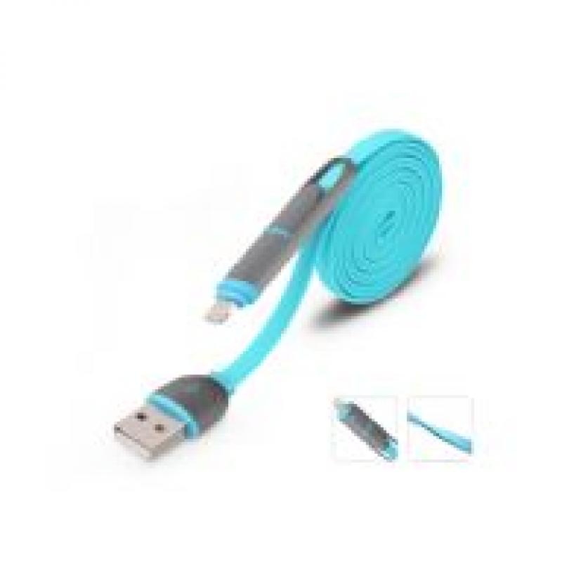 Image of Promotional Fusion Multi Charging Cable In Soft Touch Silicone