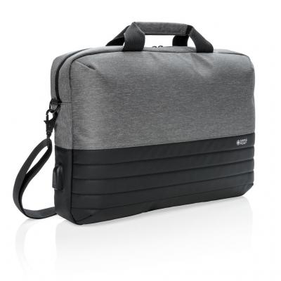 Image of Branded Swiss Peak RFID 15" Laptop Bag With USB Charging Port