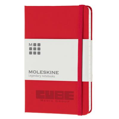 Image of Promotional Moleskine Pocket Notebook, Hard Back, Red