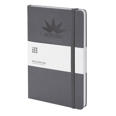 Image of Branded Moleskine Large Hard Back Notebook A5, Slate Grey