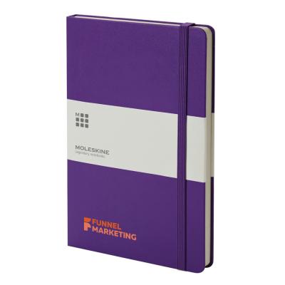 Image of Promotional Moleskine Large Notebook Hard Back A5, Brilliant Violet
