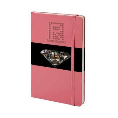 Image of Branded Moleskine Large Notebook Hard Back A5, Daisy Pink