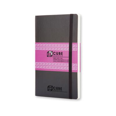Image of Embossed Moleskine Pocket Notebook, Soft Back A6 Black
