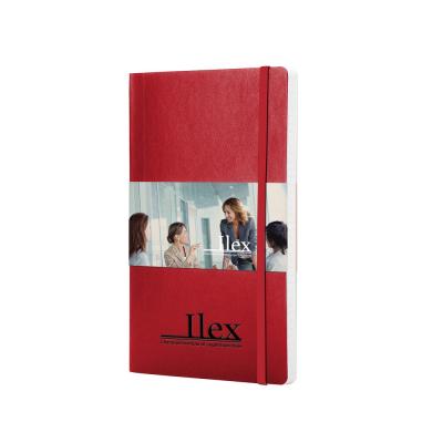 Image of Branded Moleskine A5 Notebook Soft Back, Large Notebook Scarlet Red
