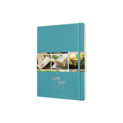 Image of Embossed Moleskine A4 Notebook, Soft Back XL Notebook Reef Blue