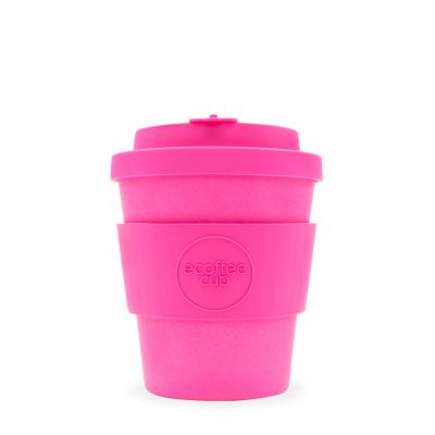Image of Engraved ecoffee Cup, Reusable Bamboo Mug 8oz Pink'd