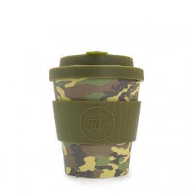 Image of Branded ecoffee Cup, Bamboo Takeaway Mug 8oz Mike and Eric