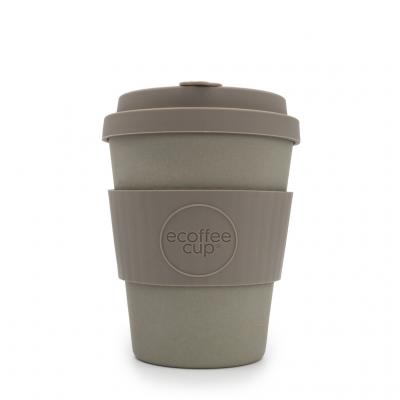 Image of Branded ecoffee Cup, Bamboo Takeaway Mug 12oz Molta Grigio