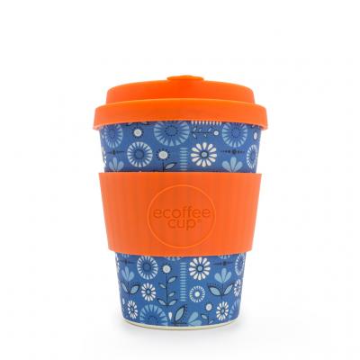 Image of Printed ecoffee Cup, Reusable Bamboo Mug 12oz Dutch Oven