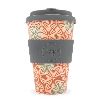 Image of Promotional ecoffee Cup, Reusable Bamboo Mug 14oz Swirl