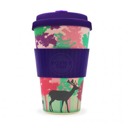 Image of Promotional ecoffee Cup, Reusable Bamboo Mug 14oz Frankly my Deer