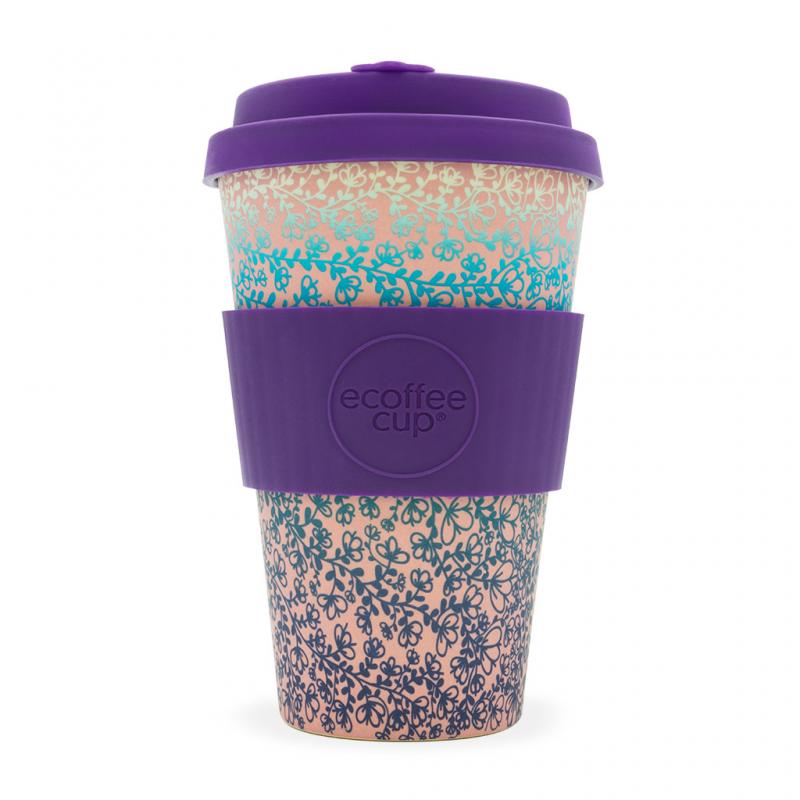 Image of Printed ecoffee Cup, Reusable Bamboo Mug 14oz Miscoso Secondo