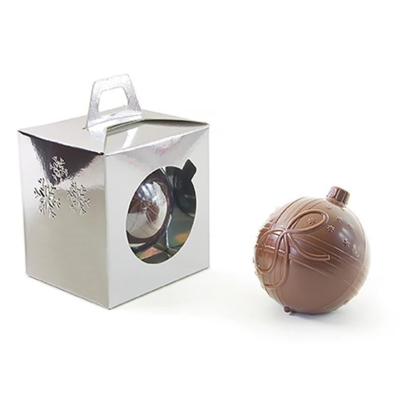Image of Promotional Christmas Chocolate Bauble Presented In A Printed Gift Box