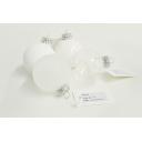 Image of Christmas Bauble 6cm White. Available In 60mm 70mm 80mm