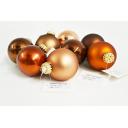 Image of Christmas Tree Glass Bauble 7cm Brown. Available In 60mm 70mm 80mm