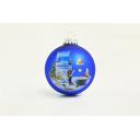 Image of Full Colour Printed Christmas Tree Bauble 7cm Blue. Available In 60mm 70mm 80mm