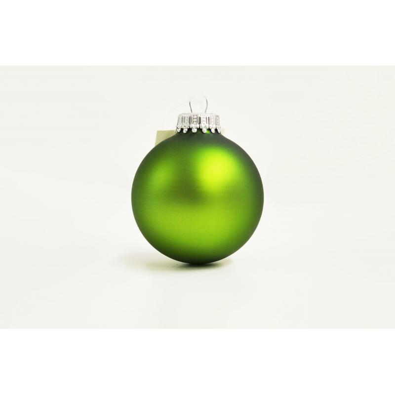 Image of Full Colour Printed Christmas Tree Bauble 7cm Green. Available In 60mm 70mm 80mm