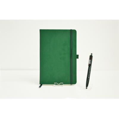 Image of Promotional Dimes A5 Notebook, Printed Budget PU Notebook Green