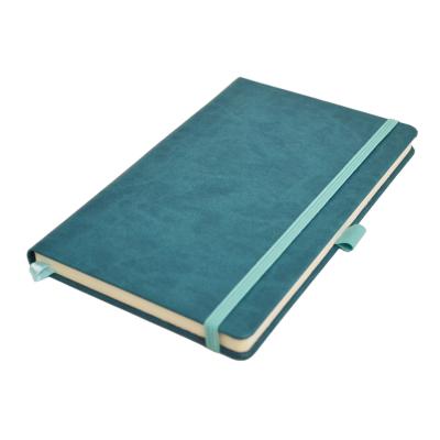 Image of Embossed Flexible Hard Cover A5 Notebook Aqua Blue