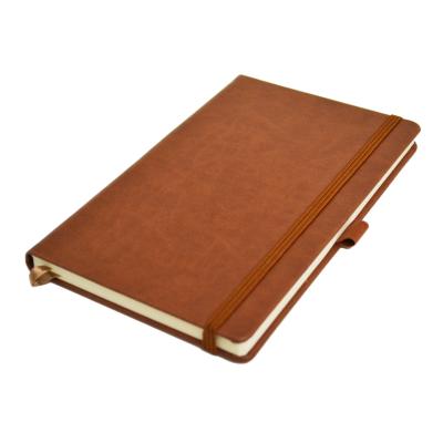 Image of Printed Flexible Hard Cover Notebook A5 Chestnut Brown