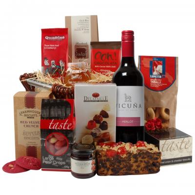 Image of Promotional Lavish Christmas Hamper Filled With Luxury Savoury and Sweets Treats
