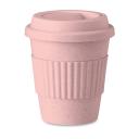 Image of Promotional Bamboo Fibre Reusable Coffee Mug, Pink