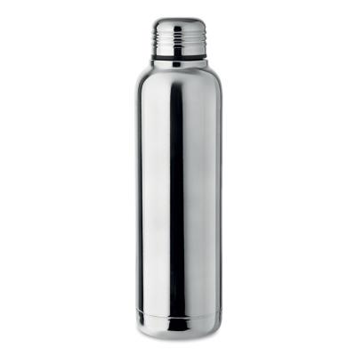 Image of Engraved Travel Flask With Shiny Finish, Silver 500ml