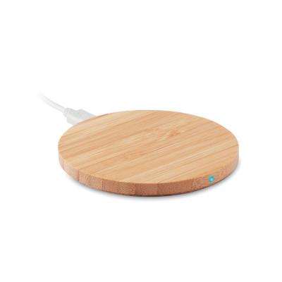 Image of Promotional Bamboo Wireless Mobile Phone Charger