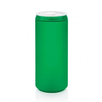 Image of Branded Eco Reusable Drinks Can Mug, Green