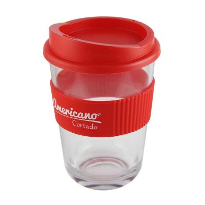 Image of Branded Americano® Cortado Reusable Coffee Mug, Red