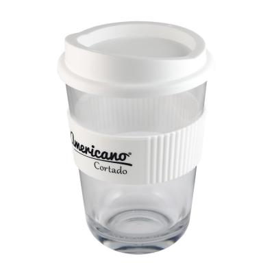 Image of Branded Americano® Cortado Reusable Coffee Mug, White