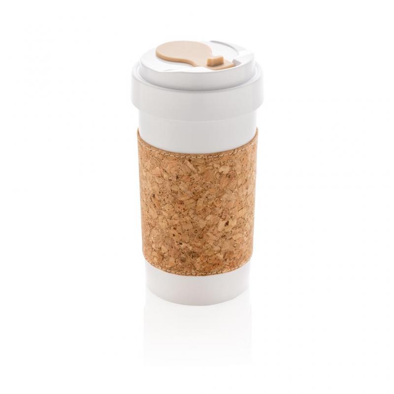 Image of Promotional Eco Reusable Can Mug With Cork Sleeve
