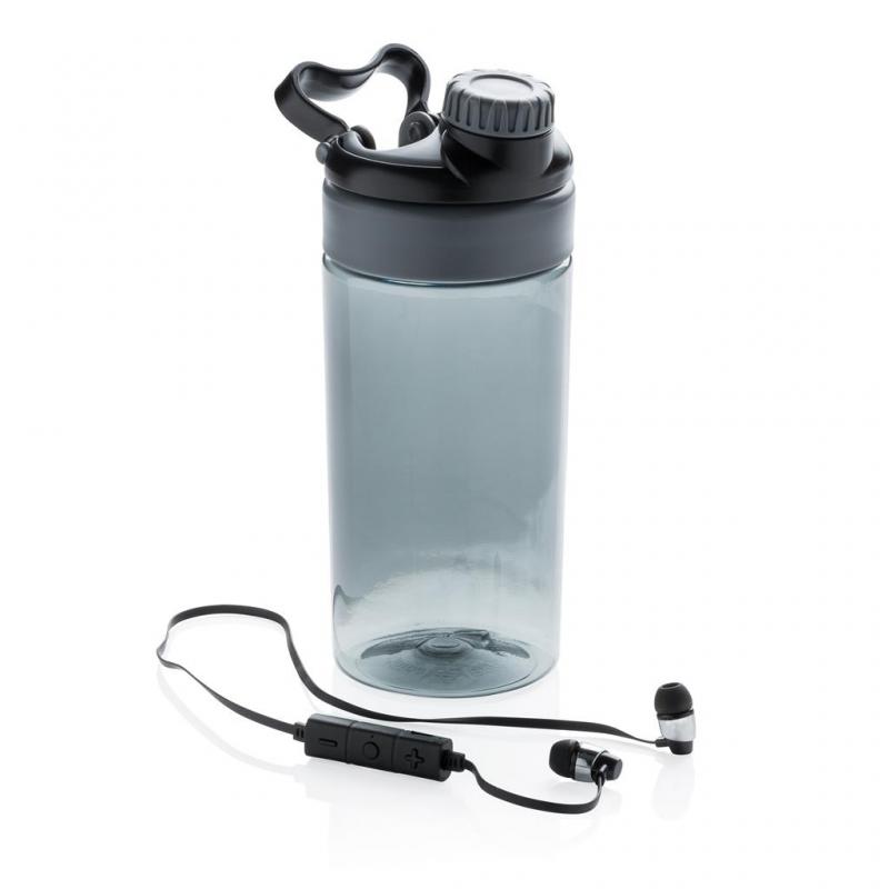 Image of Promotional Tritan Sports Bottle With Wireless Earphones