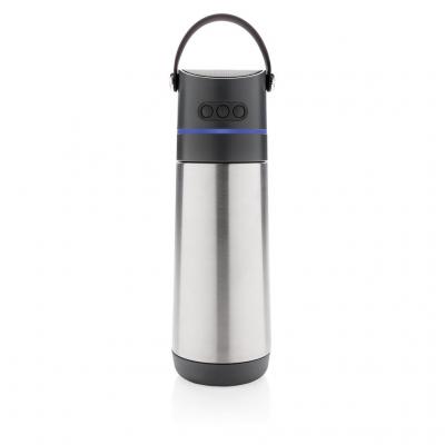 Image of Engraved Insulated Vacuum Bottle With Wireless Speaker & Light