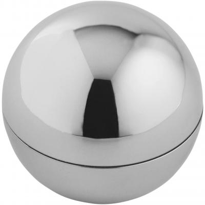 Image of Promotional Rolli vanilla lip balm in metallic ball, Silver