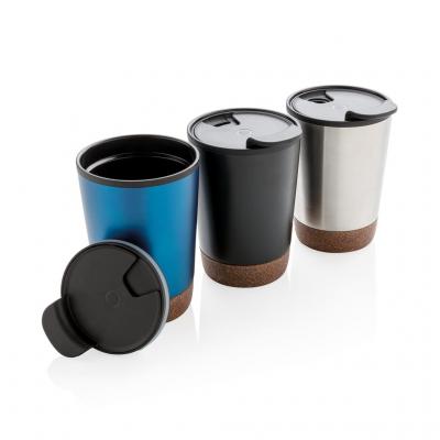 Image of Promotional Reusable Coffee Mug With Cork Detail