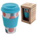 Image of Promotional reusable Bamboo coffee mug, 450ml
