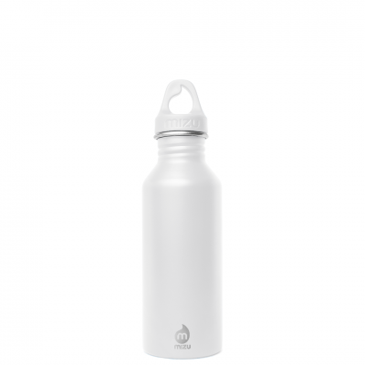 Image of Promotional Mizu M5 bottle, stainless steel reusable bottle, white