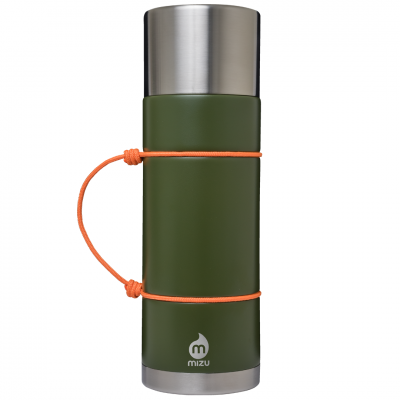 Image of Branded Mizu V8 Vacuum Insulated Bottle 1 litre Army Green
