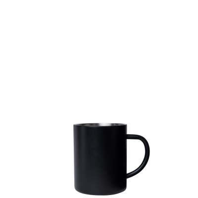 Image of Branded Mizu Camp Cup, Retro Style campfire mug 415ml black