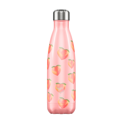 Image of Branded Chilly's Bottles Summer Peach 500ml. Reusable Refill Bottle