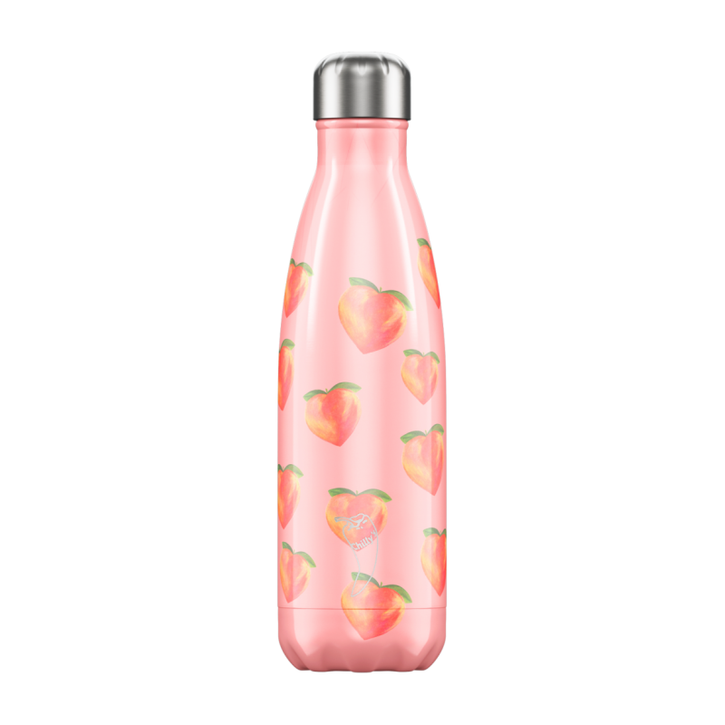 Image of Branded Chilly's Bottles Summer Peach 500ml. Reusable Refill Bottle