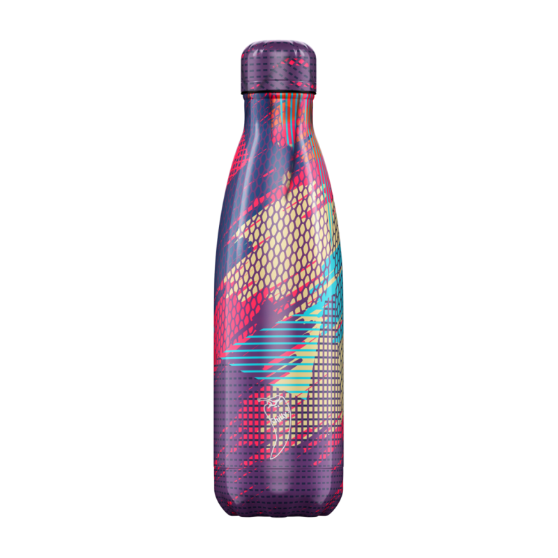 Image of Branded Chilly's Bottles Abstract Purple 500ml. Reusable Refill Bottle