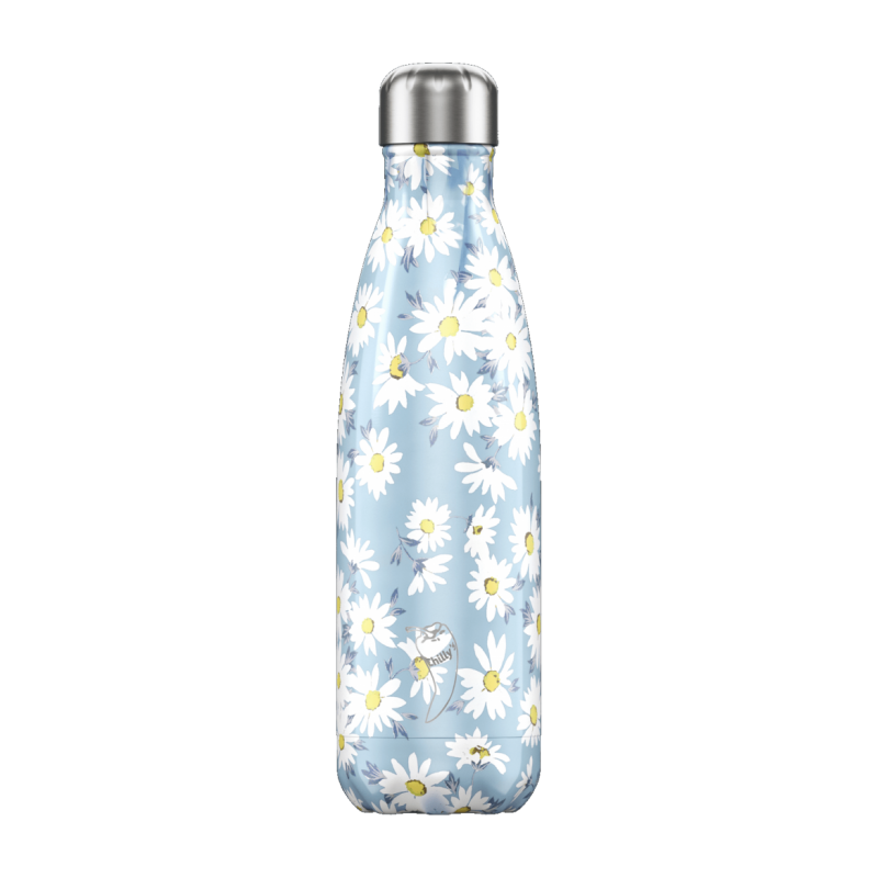 Image of Promotional Chilly's Bottles Floral Daisy 500ml, Official Chilly's Bottle